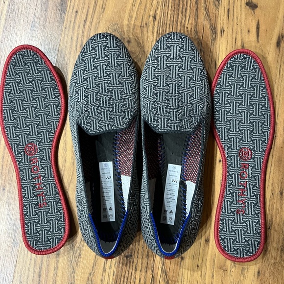 Rothy's Loafers in "Charcoal Grid," grey/gray pattern, EUC, size 8 - Picture 11 of 11
